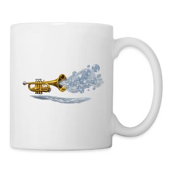 Aqua Brass Burst - Tasse - Weiß - Rechts