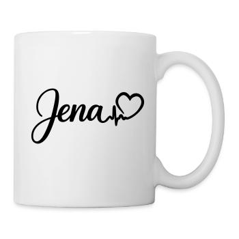 Jena Herzschlag - Tasse - Weiß - Rechts