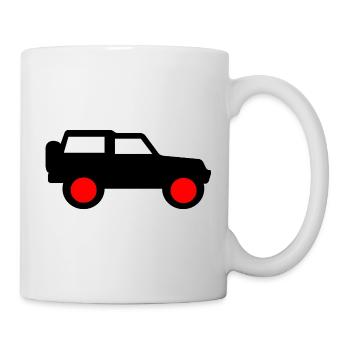 Voiture - Mug blanc - blanc - Droite