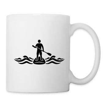 Stand Up Paddle SUP Board Sports Nautiques Lac - Mug blanc - blanc - Droite