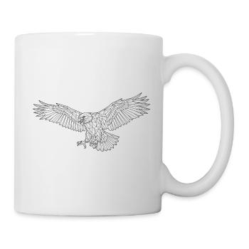 Majestätischer Adler - Tasse - Weiß - Rechts