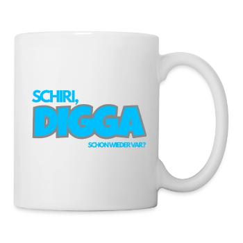SCHIRI, DIGGA. Schon wieder VAR? - Tasse - Weiß - Rechts
