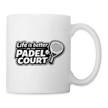 Life is Better on the Padel Court - Mug - white - Right