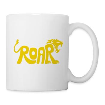 Design des lettres Lion Roar - Mug blanc - blanc - Droite