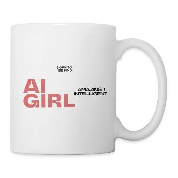 IA Girl, Incroyable + Intelligente, Gentillesse - Mug blanc - blanc - Droite