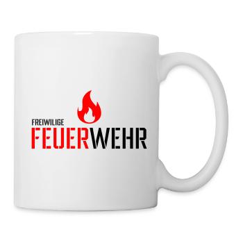 Freiwillige Feuerwehr - Tasse - Weiß - Rechts