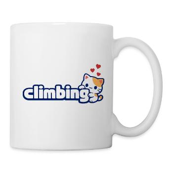 Cute kitten I love climbing cat lovers bouldering - Mug - white - Right