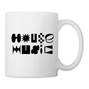House Music typography logo design - Mug - white - Right