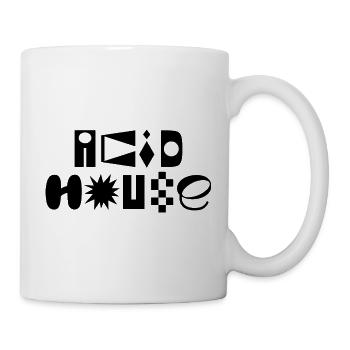 Acid House Fancy Typography Logo-Design - Tasse - Weiß - Rechts