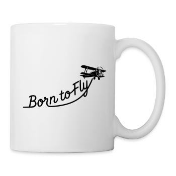 born to fly - Mug - white - Right