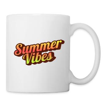 Graphisme typographique Retro Summer Vibes - Mug blanc - blanc - Droite
