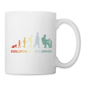 Baby to Bus Driver Evolution - Mug - white - Right