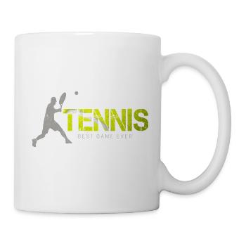 Tennis Best Game Ever Vintage Design für Trainer - Tasse - Weiß - Rechts