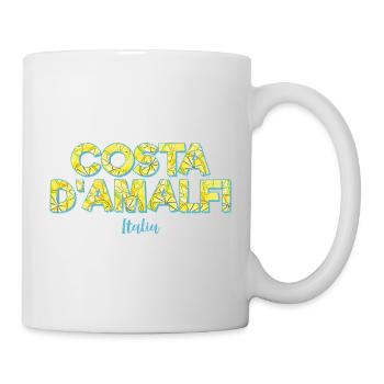 Costa d'Amalfi und Zitrone in Italien Amalfiküste - Tasse - Weiß - Rechts