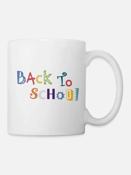 back to school - Tasse - Weiß
