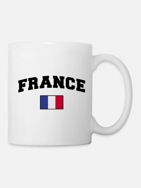 Frankreich Fan - Tasse - Weiß