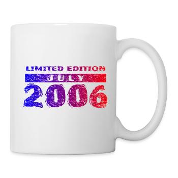 20e anniversaire Édition Limitée 07/2006 - Mug blanc - blanc - Droite