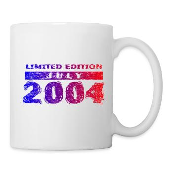 22e anniversaire Édition limitée 07/2004 - Mug blanc - blanc - Droite