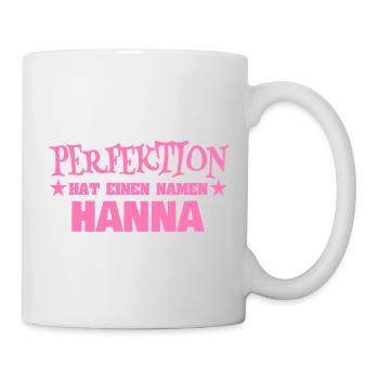 Hanna als Frauenname - Tasse - Weiß - Rechts