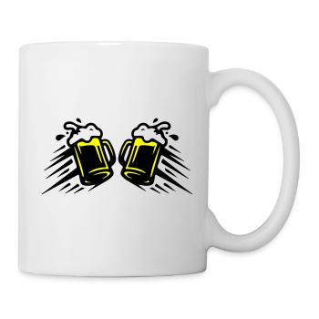 Beer Beer Glass Toast Icon - Mug - white - Right