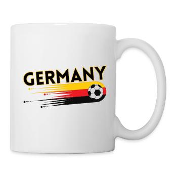 Germany German Football Soccer Ball Travel Retro - Mug blanc - blanc - Droite