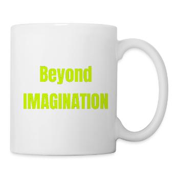 Jenseits der Vorstellungskraft Neon - Tasse - Weiß - Rechts