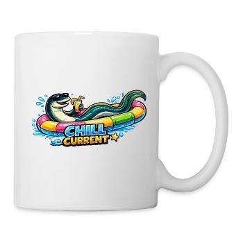 Chill Current Pool Party Illustration - Mug - white - Right