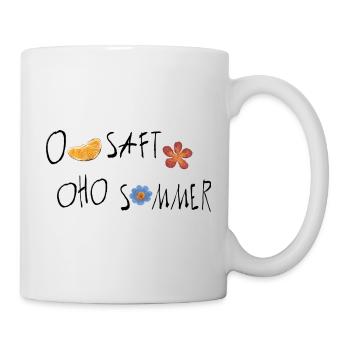 Sommer Orangen - Tasse - Weiß - Rechts