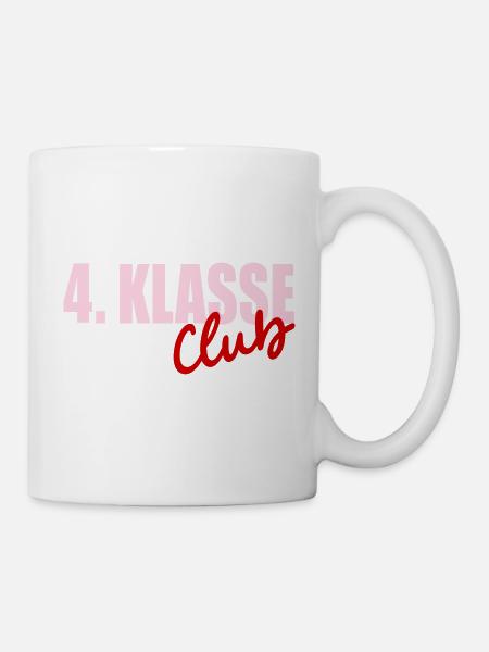 Grundschule 4. Klasse - Tasse - Weiß
