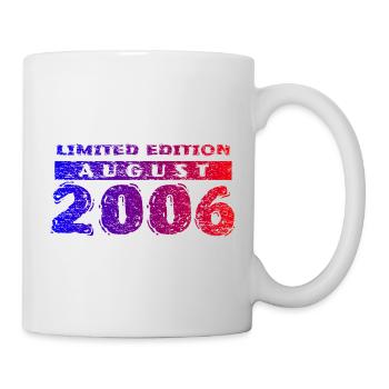 20e anniversaire Édition Limitée 08/2006 - Mug blanc - blanc - Droite