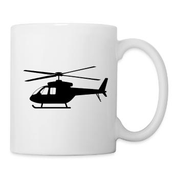 Hélicoptère - Mug blanc - blanc - Droite
