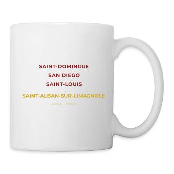 Saint-Alban-sur-Limagnole Lozère - San Diego - Mug blanc - blanc - Droite