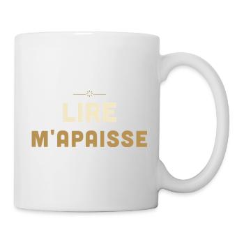 Lire M'Apaise - Cadeau Lecteur - Mug blanc - blanc - Droite