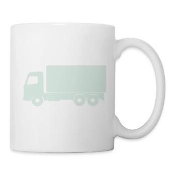 Mint truck silhouette - Mug - white - Right