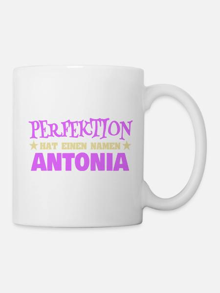 Frauenname Antonia - Tasse - Weiß
