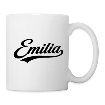Nom d’Emilia Premier Dernier Don de la famille - Mug blanc - blanc - Droite