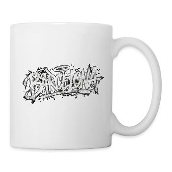 Barcelona Graffiti Hip Hop - Tasse - Weiß - Rechts
