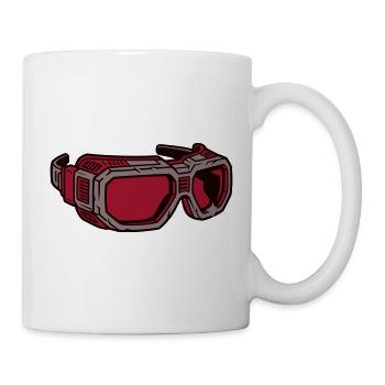 Sportbrille Schutzbrille Icon - Tasse - Weiß - Rechts