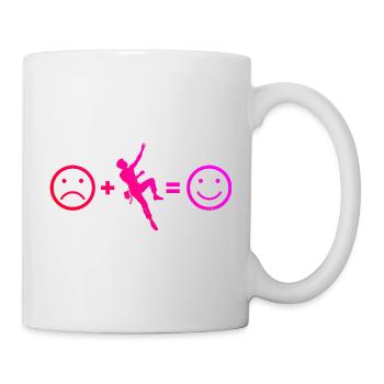 Die Bergsportlerinnen und Climbing passen zusammen - Tasse - Weiß - Rechts