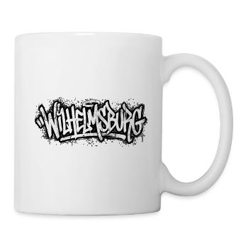 Wilhelmsburg Hamburg Graffiti Hip Hop Tag - Tasse - Weiß - Rechts