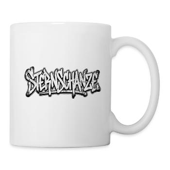 Sternschanze Hamburg Graffiti Hip Hop Tag - Tasse - Weiß - Rechts