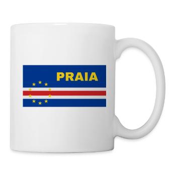 Praia in Cabo Verde Flag - Mug - white - Right