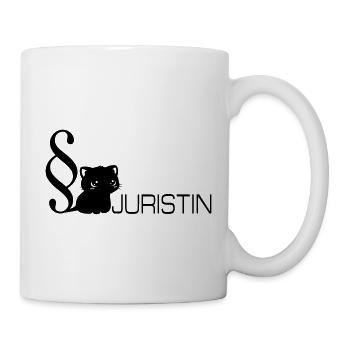 Jura Katze Juristin - Tasse - Weiß - Rechts
