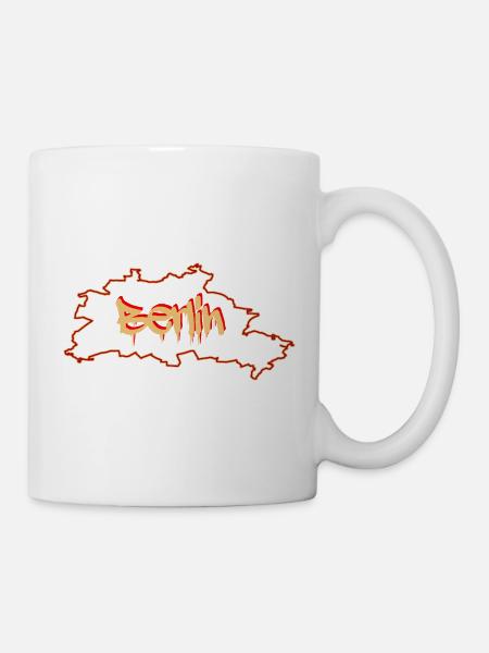 Berlin da city - Tasse - Weiß