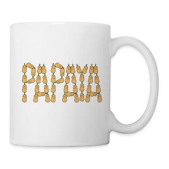 Papaya-Typografie - Tasse - Weiß - Rechts