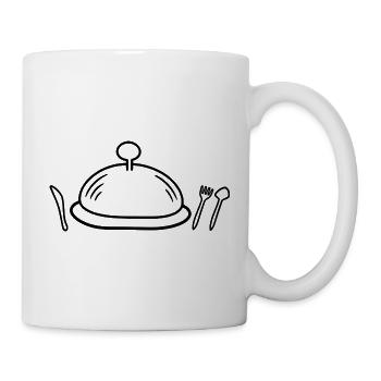 Ich esse, also bin ich - Tasse - Weiß - Rechts