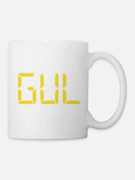 Jaune - LCD - Mug blanc - blanc