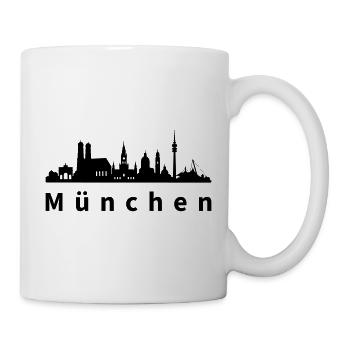 Skyline München - Tasse - Weiß - Rechts