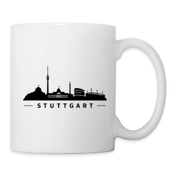 Skyline Stuttgart - Tasse - Weiß - Rechts