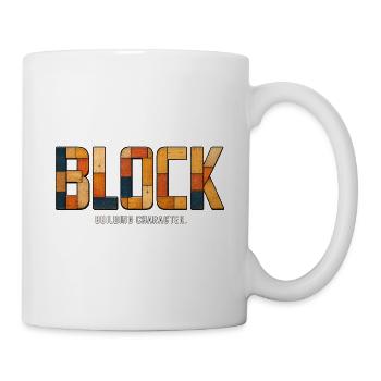 BLOCK – Building Character | Wooden play on words - Mug - white - Right